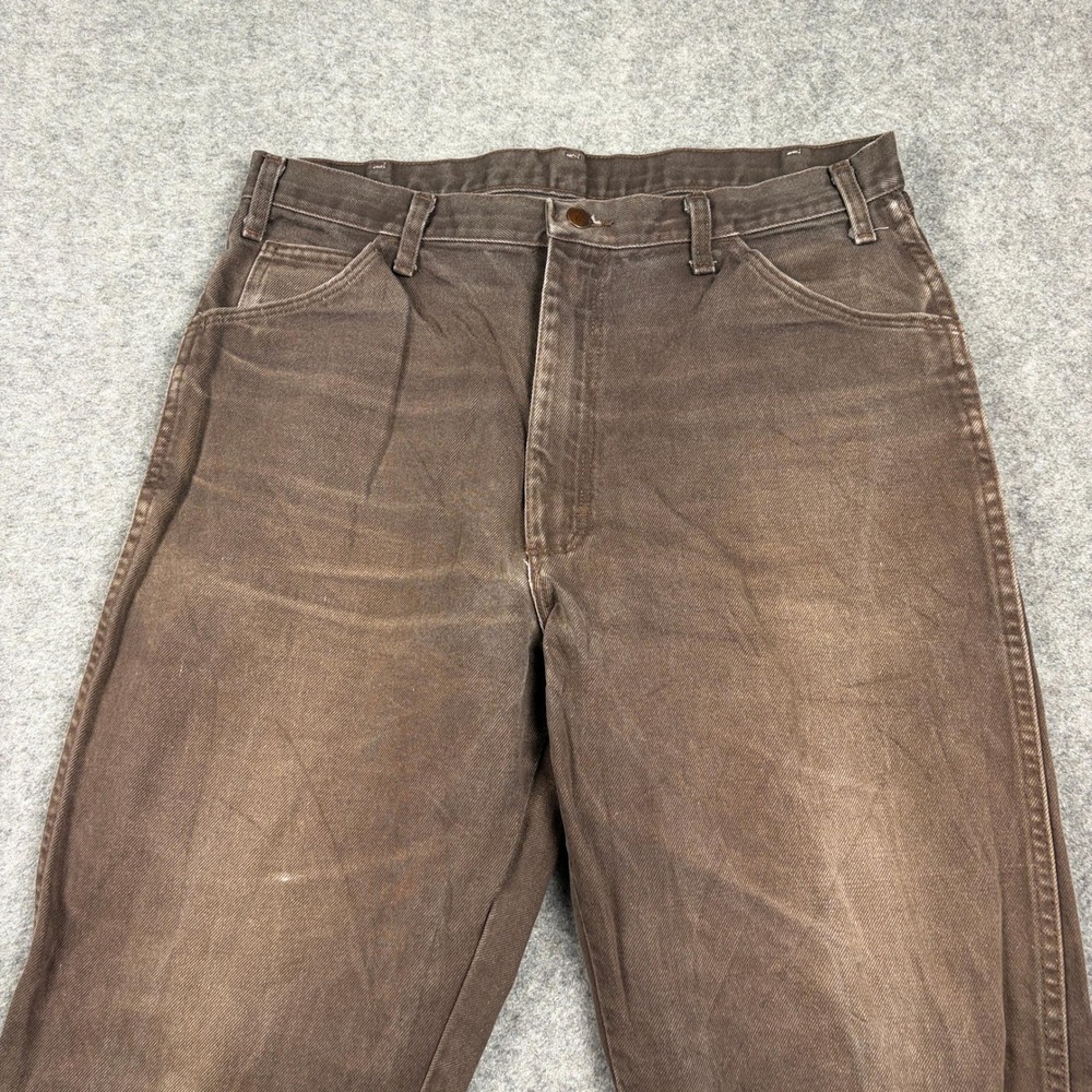 VF Imagewear‎ Work Pants Mens 36x30 Brown Faded Canvas Utility Workwear Rugged